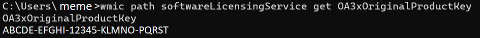 how to get your windows license key from existing installation